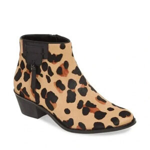 Cole Haan Size 8.5 Joanna Genuine Calf Hair Bootie in Jaguar Hai NEW!